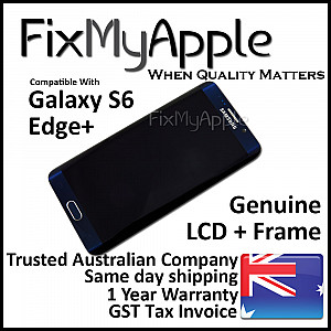 [Full OEM] Samsung Galaxy S6 Edge+ LCD Touch Screen Digitizer Assembly with Frame - Black Sapphire